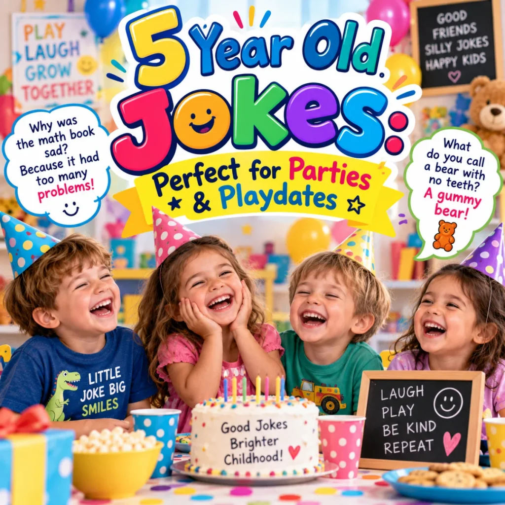 5 Year Old Jokes Perfect for Parties & Playdates
