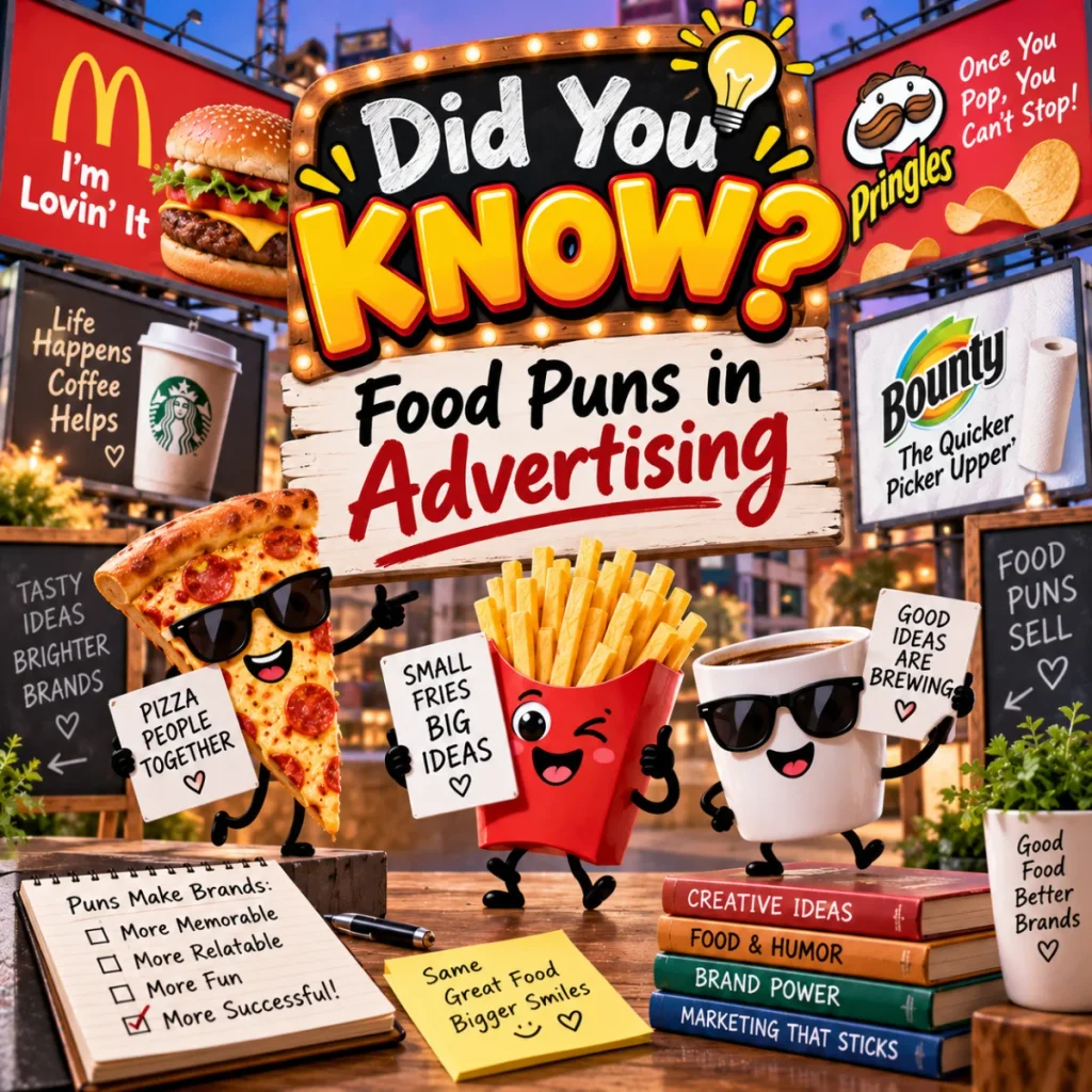 Did You Know Food Puns in Advertising