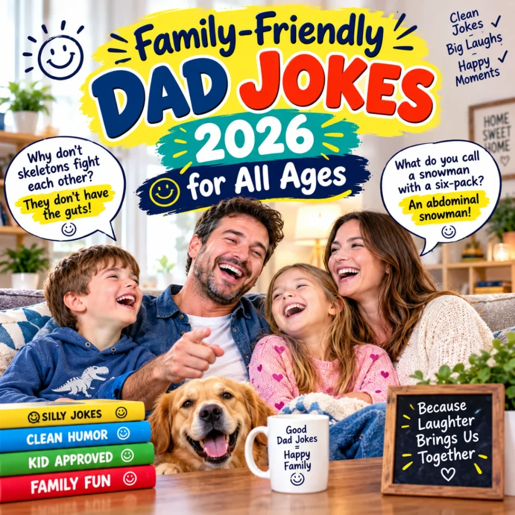 Family-Friendly Dad Jokes 2026 for All Ages