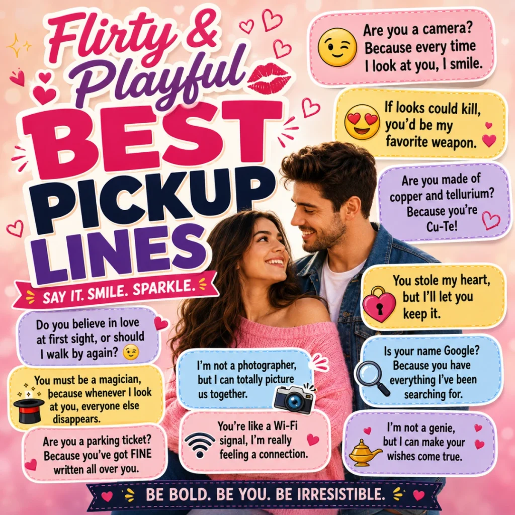 Flirty & Playful Best Pickup Lines