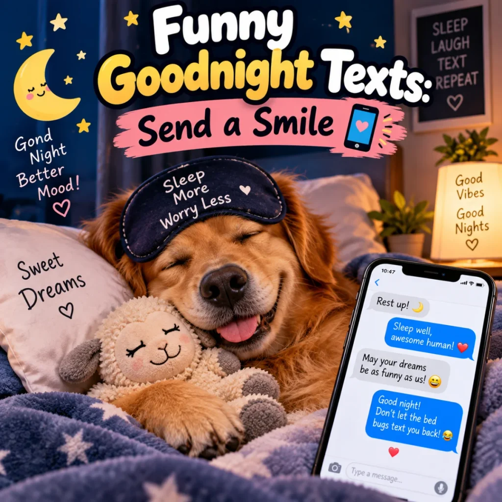 Funny Goodnight Texts Send a Smile