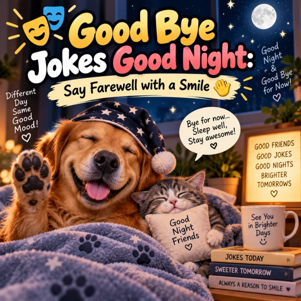 Good Bye Jokes Good Night Say Farewell with a Smile