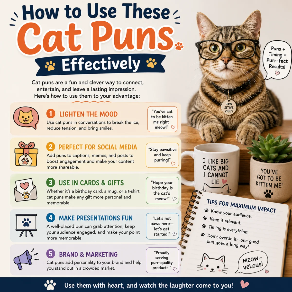 How to Use These Cat Puns Effectively