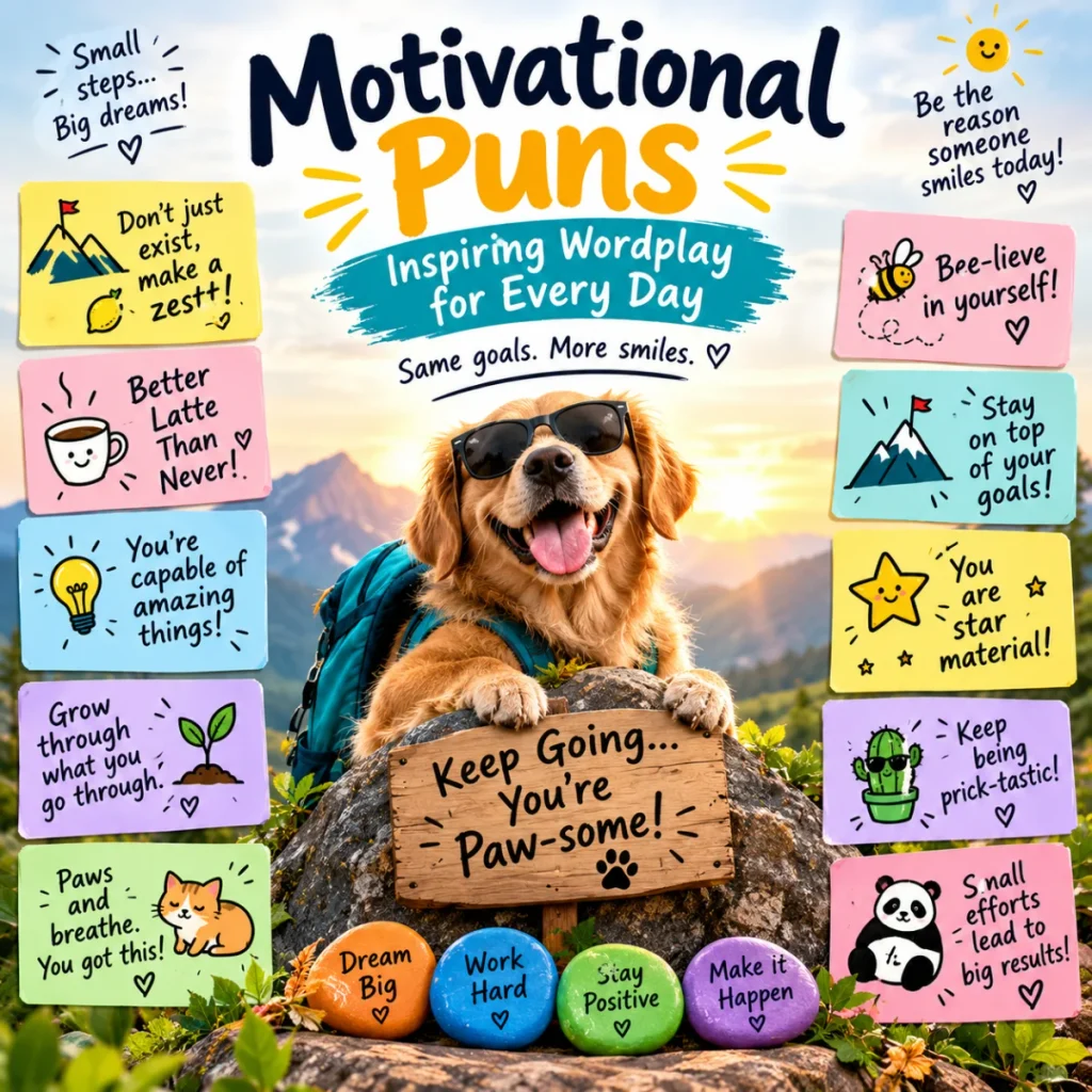 Motivational Puns Inspiring Wordplay for Every Day
