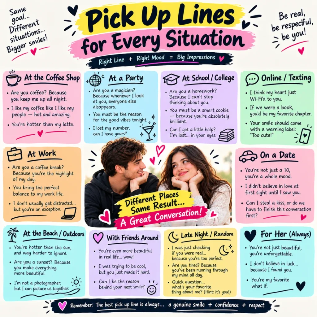 Pick Up Lines for Every Situation