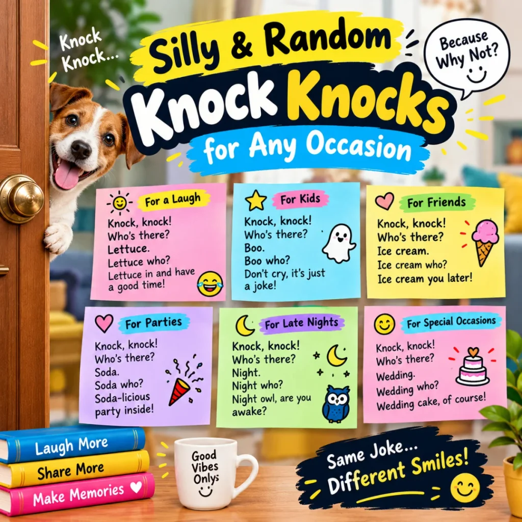 Silly & Random Knock Knocks for Any Occasion