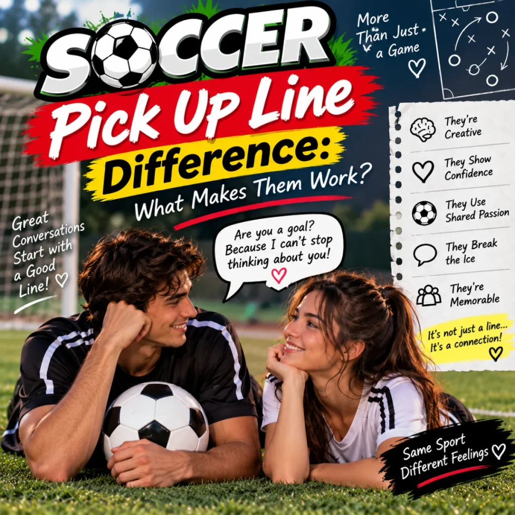 Soccer Pick Up Line Difference What Makes Them Work