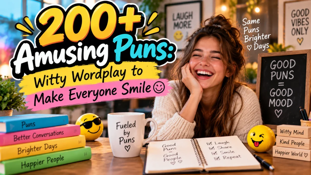 200+ Amusing Puns Witty Wordplay to Make Everyone Smile