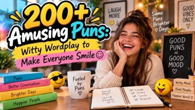 200+ Amusing Puns Witty Wordplay to Make Everyone Smile