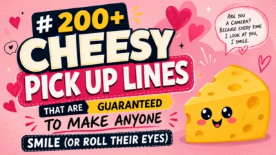 200 Cheesy Pick Up Lines That Are Guaranteed to Make Anyone Smile (or Roll Their Eyes