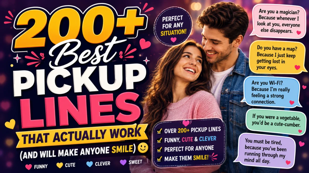 200 Cheesy Pick Up Lines That Are Guaranteed to Make Anyone Smile (or Roll Their Eyes)