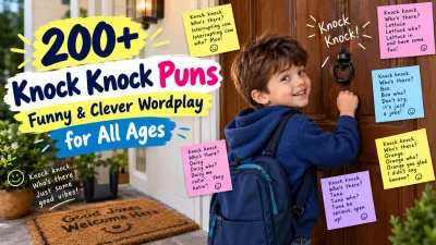 200+Knock Knock Puns Funny & Clever Wordplay for All Ages