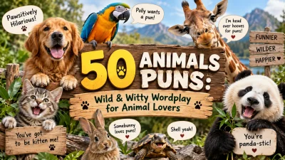 50 Animals Puns Wild & Witty Wordplay for Animal Lovers