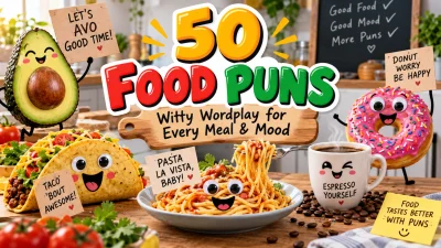 50 Food Puns Witty Wordplay for Every Meal & Mood