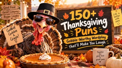 150 Thanksgiving Puns Gobble-Worthy Wordplay Thatll Make You Laugh