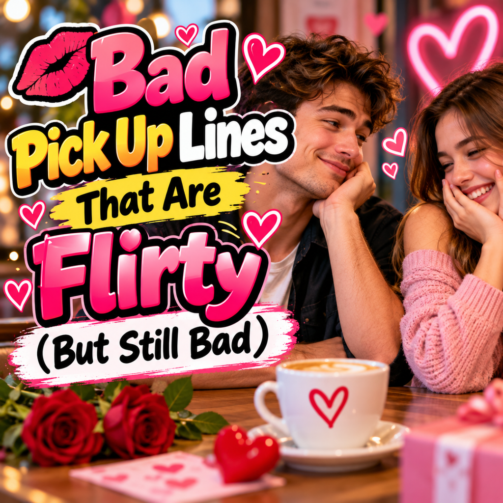 Bad Pick Up Lines That Are Flirty (But Still Bad)